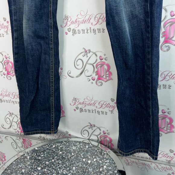 Rag & bone Dre jeans distressed dark blue Classic Blue Women's Jeans - Picture 2 of 12